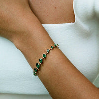 Fernando Jorge 18K Yellow Gold and Emerald Flicker Bracelet