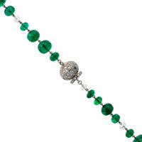 Eclat Jewels Platinum Diamond and Bead Necklace