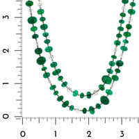Eclat Jewels Platinum Diamond and Bead Necklace