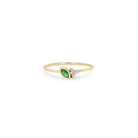 Zoe Chicco 14K Yellow Gold Emerald and Diamond Stack Ring