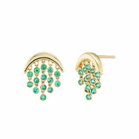 Emily P. Wheeler 18K Yellow Gold Emerald Baby Fringe Earrings