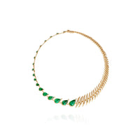 18K Yellow Gold and Emerald Ignite Necklace
