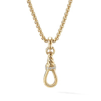 Medium Cable Amulet Grabber in 18K Yellow Gold and Pavé