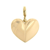 Lauren Rubinski 14K Yellow Gold "Strong Love" Heart Pendant