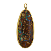 Mallary Marks 22K Yellow Gold Yowah Opal Pendant