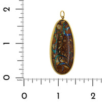 Mallary Marks 22K Yellow Gold Yowah Opal Pendant