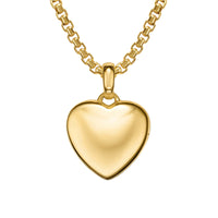 Sculpted Cable Heart Locket 18K Yellow Gold, 23mm