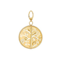 Temple St. Clair 18K Yellow Gold Diamond Tree of Life Pendant