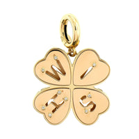 Lauren Rubinski 14K Yellow Gold Wish Clover Diamond Pendant