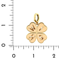 Lauren Rubinski 14K Yellow Gold Wish Clover Diamond Pendant