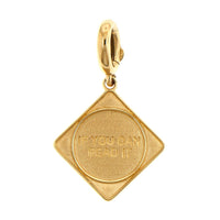 Lauren Rubinski 14K Yellow Gold Bruno Baby "Everything is a Sign" Pendant
