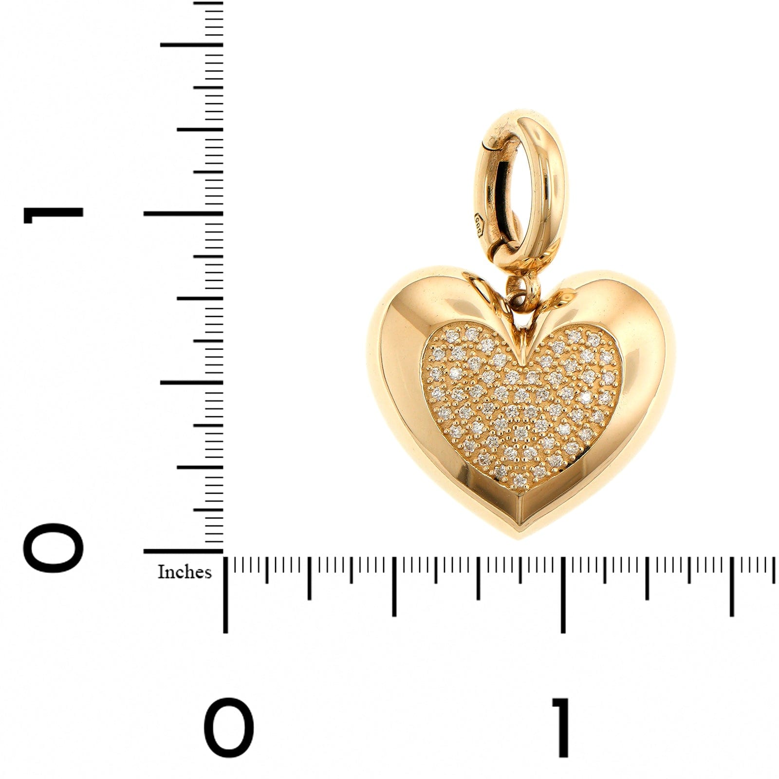 Lauren Rubinski 14K Yellow Gold Paulette Baby Diamond Heart Pendant