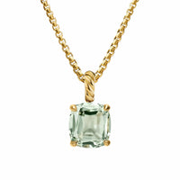 Marbella Pendant 18K Yellow Gold with Prasiolite, 12mm