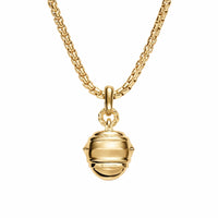 Renaissance® Pavé Amulet 18K Yellow Gold with Emeralds and Diamonds, 17mm
