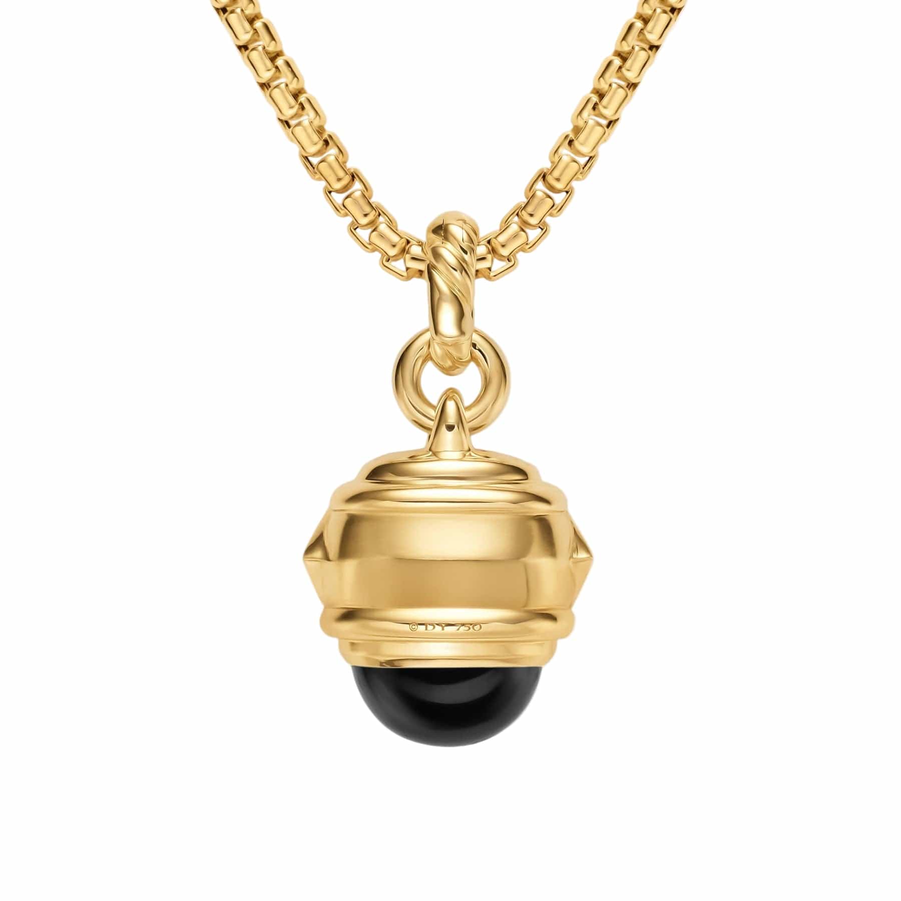 Renaissance® Amulet 18K Yellow Gold with Black Onyx and Tsavorites, 19.8mm