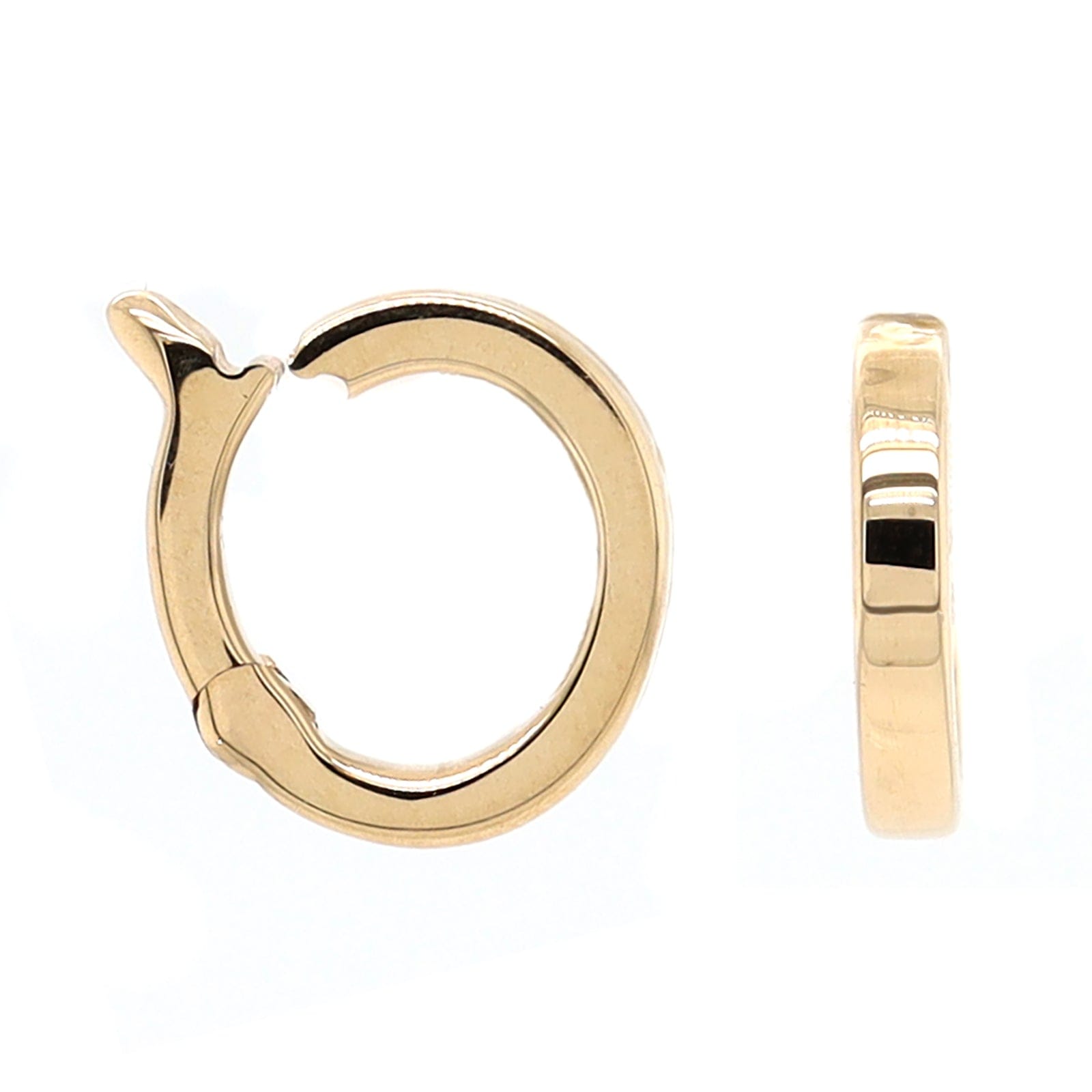 Three Stories 14K Yellow Gold Classic Tiny Oval Bale