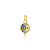 Temple St. Clair 18K Yellow Gold Sapphire and Diamond Lunar Eclipse Pendant