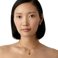 Temple St. Clair 18K Yellow Gold Diamond and Sapphire Owl Locket