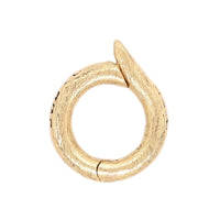 18K Yellow Gold Small Oval Bail Charm Holder