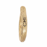 18K Yellow Gold Small Oval Bail Charm Holder