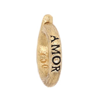 18K Yellow Gold Small Round Bail Charm Holder