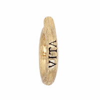 18K Yellow Gold Small Round Bail Charm Holder