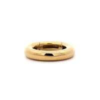 18K Yellow Gold Round Push Lock Enhancer