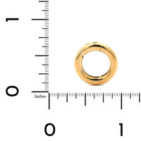18K Yellow Gold Round Push Lock Enhancer
