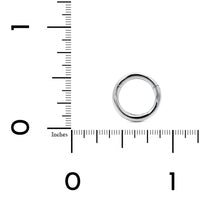 14K White Gold Round Push Lock Enhancer