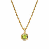 Mini Cushion Cut Amulet 18K Yellow Gold with Peridot, 5.5mm