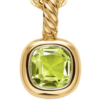 Mini Cushion Cut Amulet 18K Yellow Gold with Peridot, 5.5mm