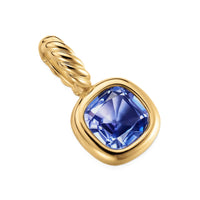 Mini Cushion Cut Amulet 18K Yellow Gold with Tanzanite, 5.5mm