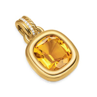 DY Mercer® Color Amulet 18K Yellow Gold with Citrine and Diamonds, 13mm