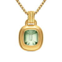DY Mercer® Color Amulet 18K Yellow Gold with Prasiolite and Diamonds, 13mm