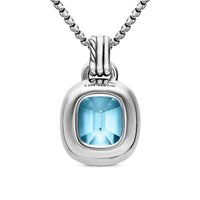 DY Mercer® Color Amulet Sterling Silver with 18K Yellow Gold, Sky Blue Topaz and Diamonds, 13mm