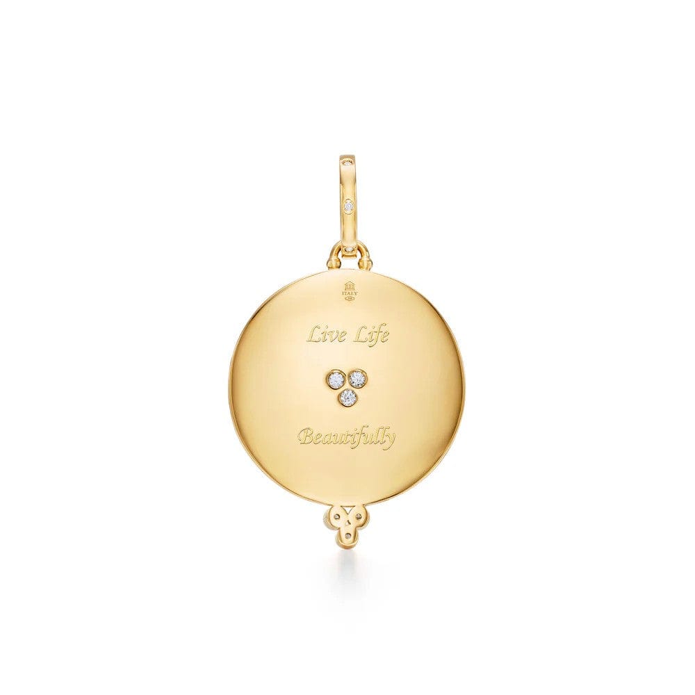 Temple St. Clair 18K Yellow Gold Large Diamond Luna Pendant