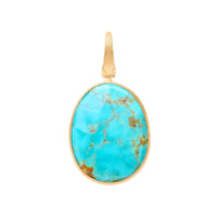 Marco Bicego Lunaria 18K Yellow Gold Turquoise Pendant
