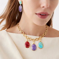 Marco Bicego Lunaria 18K Yellow Gold Turquoise Pendant