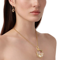 Temple St. Clair 18K Yellow Gold Diamond, Rock Crystal, and Mixed Gemstone Fiori Amulet