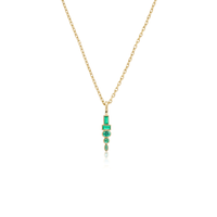 Sorellina 18K Yellow Gold Emerald Totem Pendant