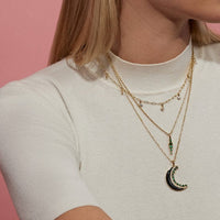 Sorellina 18K Yellow Gold Emerald Totem Pendant