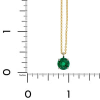 Platinum & 18K Yellow Gold Emerald Necklace