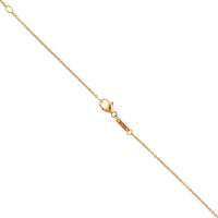 18K Yellow Gold Emerald Pendant Necklace