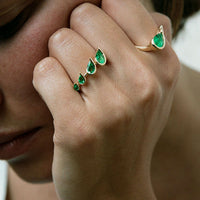 Fernando Jorge 18K Yellow Gold and Emerald Ignite Ring