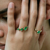 Fernando Jorge 18K Yellow Gold and Emerald Ignite Ring