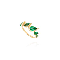 Fernando Jorge 18K Yellow Gold and Emerald Flicker Ring