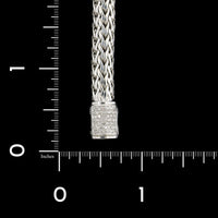 John Hardy Sterling Silver Estate Diamond Pave Classic Chain Bracelet
