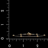 18K Two-tone Gold Estate Bead Bracelet