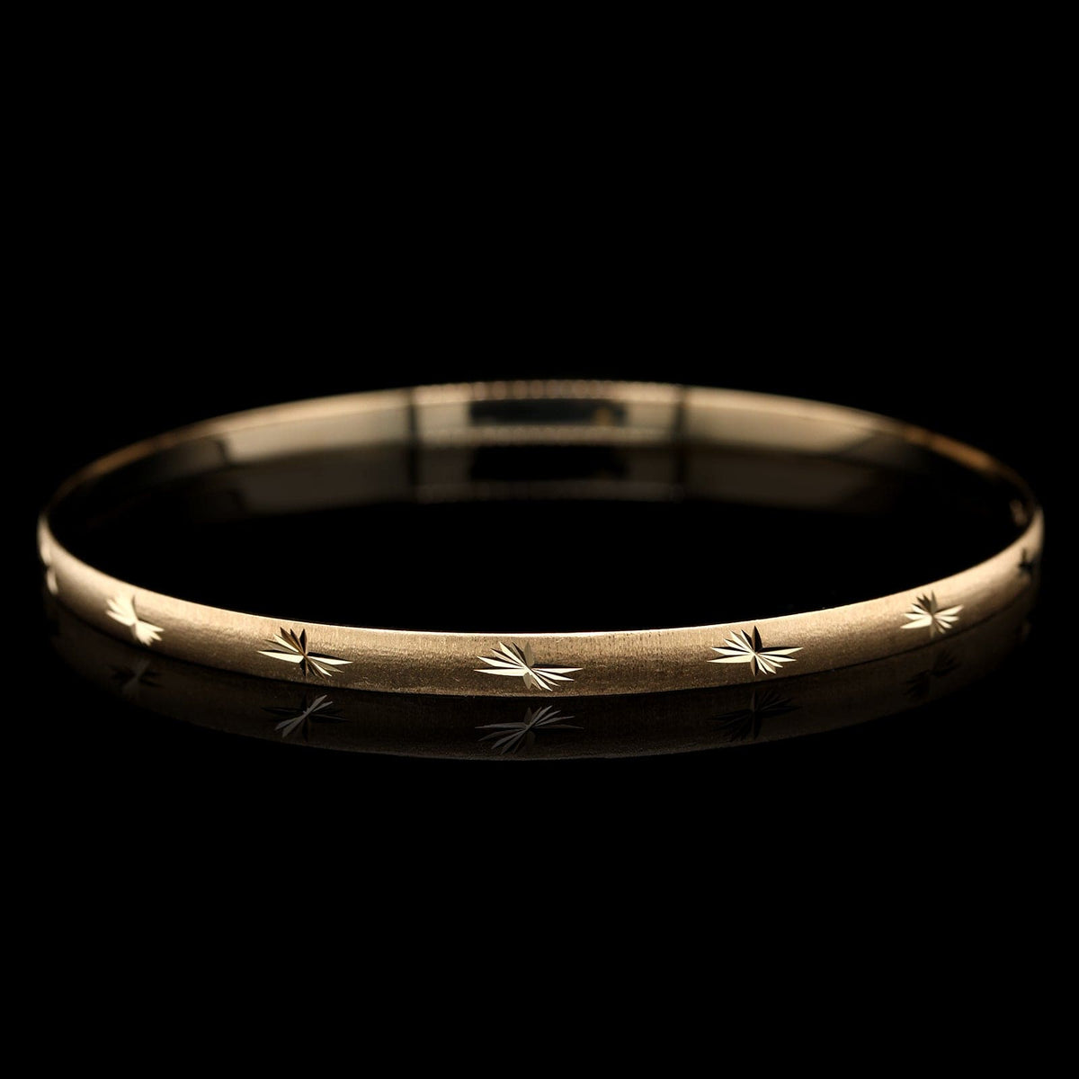 14K Yellow Gold Estate Bangle Bracelet