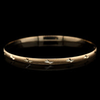 14K Yellow Gold Estate Bangle Bracelet